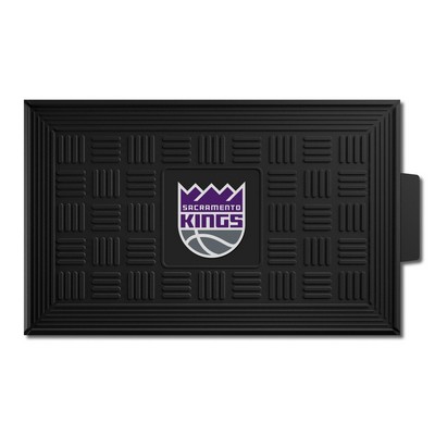 Fan Mats  LLC Sacramento Kings Medallion Door Mat Black