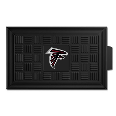 Fan Mats  LLC Atlanta Falcons Medallion Door Mat Black