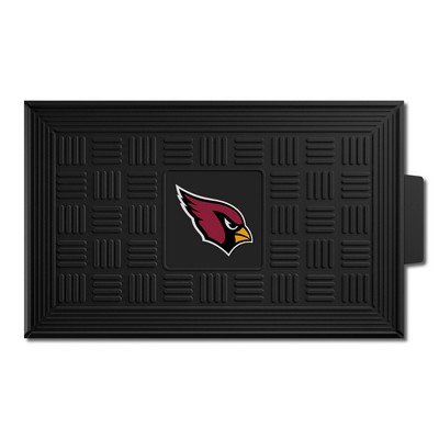 Fan Mats  LLC Arizona Cardinals Medallion Door Mat Black