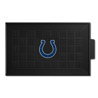 Fan Mats  LLC Indianapolis Colts Medallion Door Mat Black