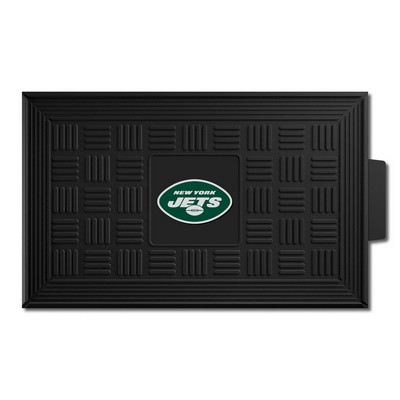 Fan Mats  LLC New York Jets Medallion Door Mat Black