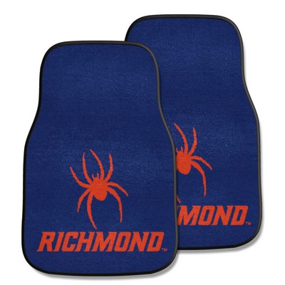 Fan Mats  LLC Richmond Spiders 2-pc Carpet Car Mat Set Navy