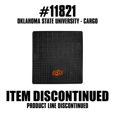 Fan Mats  LLC Oklahoma State Cowboys Heavy Duty Vinyl Cargo Mat Black