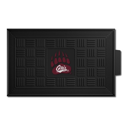 Fan Mats  LLC Montana Grizzlies Medallion Door Mat Black