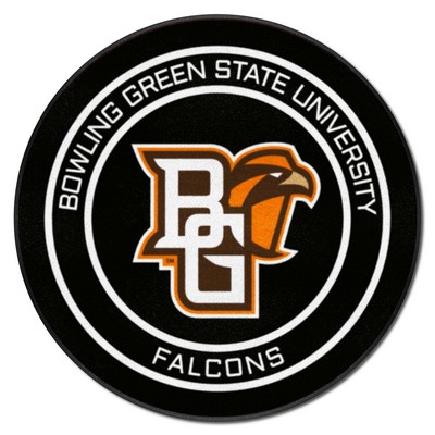 Fan Mats  LLC Bowling Green Falcons Puck Mat Black