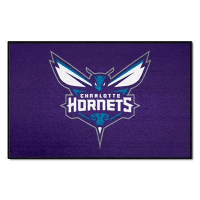 Fan Mats  LLC Charlotte Hornets Starter Mat Purple