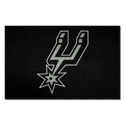 Fan Mats  LLC San Antonio Spurs Starter Mat Black