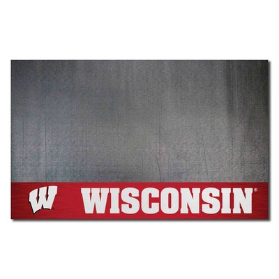 Fan Mats  LLC Wisconsin Badgers Grill Mat Red