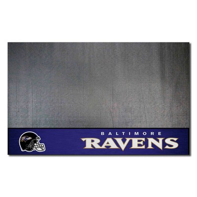 Fan Mats  LLC Baltimore Ravens Grill Mat Black