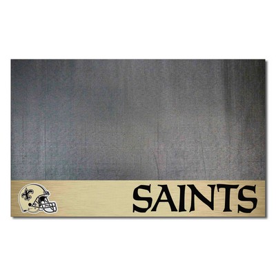 Fan Mats  LLC New Orleans Saints Grill Mat Black