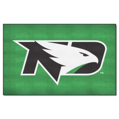 Fan Mats  LLC North Dakota Fighting Hawks Ulti-Mat Green