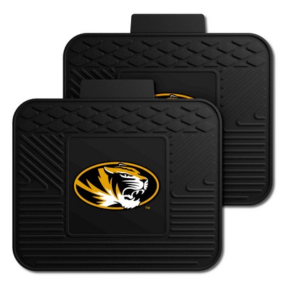 Fan Mats  LLC Missouri Tigers 2 Utility Mats Black