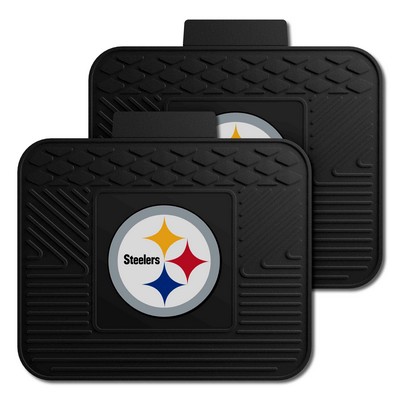 Fan Mats  LLC Pittsburgh Steelers 2 Utility Mats Black