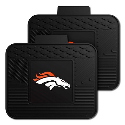 Fan Mats  LLC Denver Broncos 2 Utility Mats Black