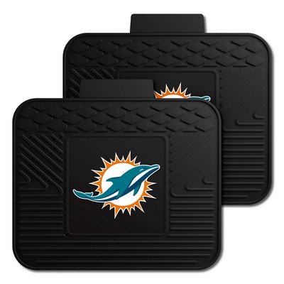 Fan Mats  LLC Miami Dolphins 2 Utility Mats Black