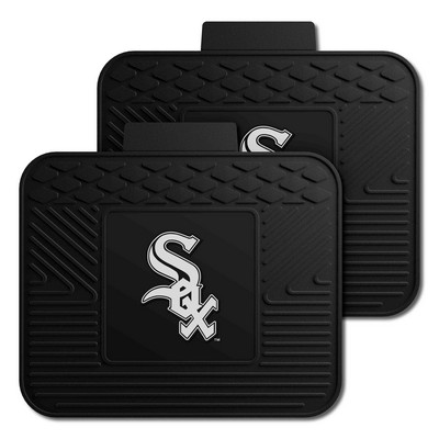 Fan Mats  LLC Chicago White Sox 2 Utility Mats Black