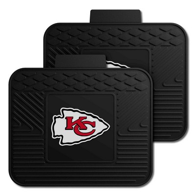 Fan Mats  LLC Kansas City Chiefs 2 Utility Mats Black