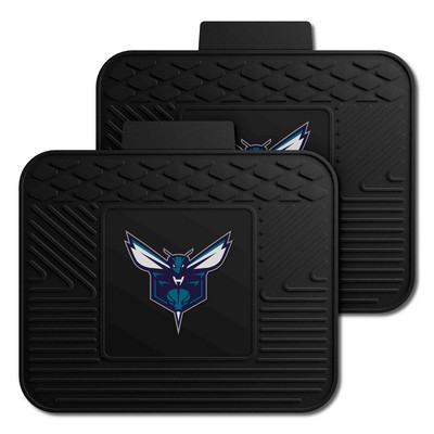 Fan Mats  LLC Charlotte Hornets 2 Utility Mats Black