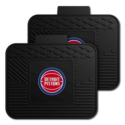 Fan Mats  LLC Detroit Pistons 2 Utility Mats Black