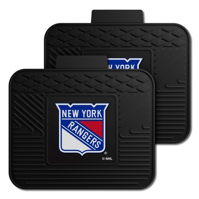 Fan Mats  LLC New York Rangers 2 Utility Mats Black