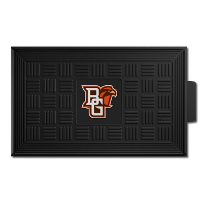 Fan Mats  LLC Bowling Green Falcons Medallion Door Mat Black