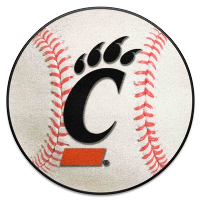 Fan Mats  LLC Cincinnati Bearcats Baseball Mat White