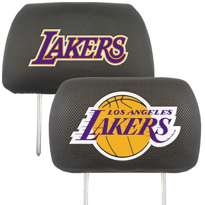 Fan Mats  LLC Los Angeles Lakers Head Rest Cover Black