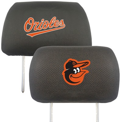 Fan Mats  LLC Baltimore Orioles Head Rest Cover Black