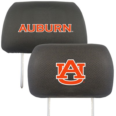 Fan Mats  LLC Auburn Tigers Head Rest Cover Black