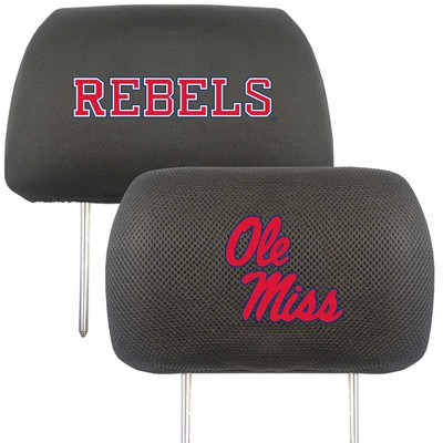 Fan Mats  LLC Ole Miss Rebels Head Rest Cover Black