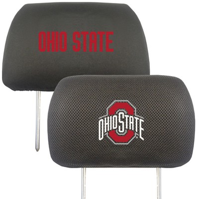 Fan Mats  LLC Ohio State Buckeyes Head Rest Cover Black