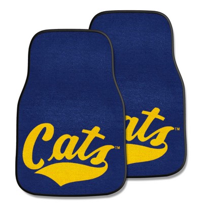 Fan Mats  LLC Montana State Grizzlies 2-pc Carpet Car Mat Set Blue