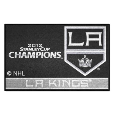 Fan Mats  LLC Los Angeles Kings Starter Mat Champions Black