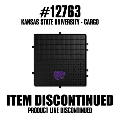 Fan Mats  LLC Kansas State Wildcats Heavy Duty Vinyl Cargo Mat Black