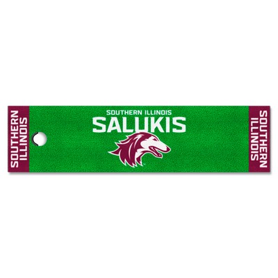 Fan Mats  LLC Southern Illinois Salukis Putting Green Mat Green