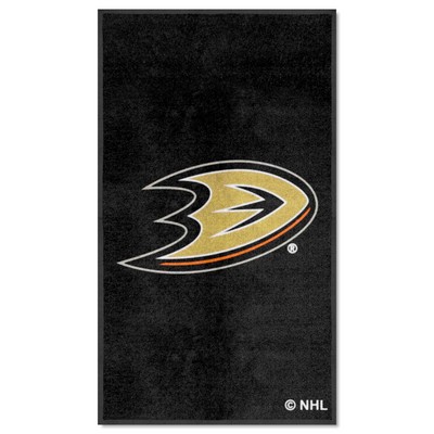 Fan Mats  LLC Anaheim Ducks 3x5 Logo Mat Portrait Black