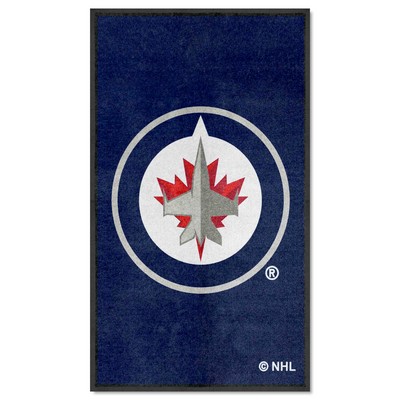 Fan Mats  LLC Winnipeg Jets 3x5 Logo Mat Portrait Navy