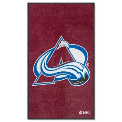 Fan Mats  LLC Colorado Avalanche 3x5 Logo Mat Portrait Burgandy