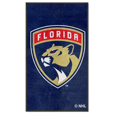 Fan Mats  LLC Florida Panthers 3x5 Logo Mat Portrait Navy