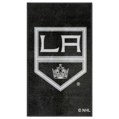 Fan Mats  LLC Los Angeles Kings 3x5 Logo Mat Portrait Black