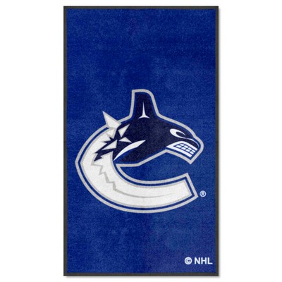 Fan Mats  LLC Vancouver Canucks 3x5 Logo Mat Portrait Royal