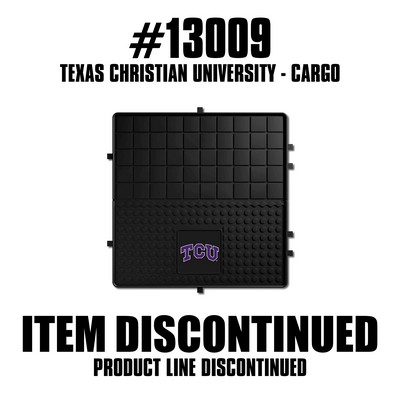 Fan Mats  LLC TCU Horned Frogs Heavy Duty Vinyl Cargo Mat Black