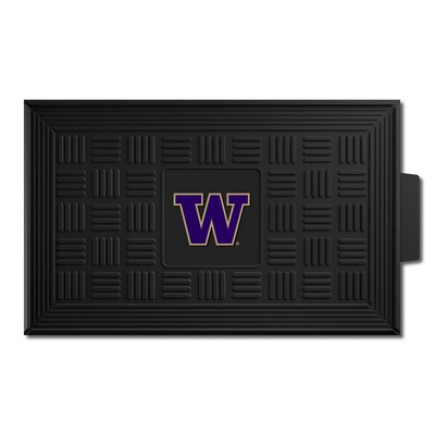 Fan Mats  LLC Washington Huskies Medallion Door Mat Black