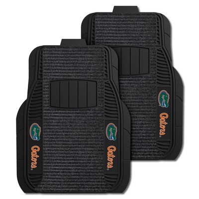 Fan Mats  LLC Florida Gators 2-pc Deluxe Car Mat Set Black