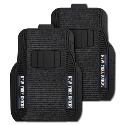 Fan Mats  LLC New York Knicks 2-pc Deluxe Car Mat Set Black