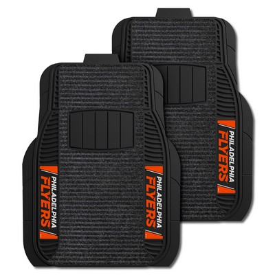 Fan Mats  LLC Philadelphia Flyers 2-pc Deluxe Car Mat Set Black