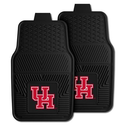 Fan Mats  LLC Houston Cougars 2-pc Vinyl Car Mat Set Black