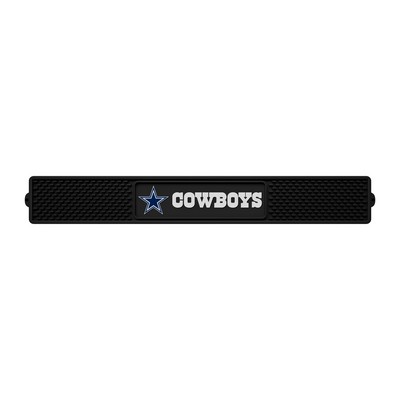 Fan Mats  LLC Dallas Cowboys Drink Mat Black