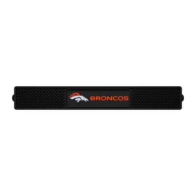 Fan Mats  LLC Denver Broncos Drink Mat Black