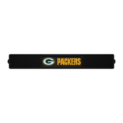 Fan Mats  LLC Green Bay Packers Drink Mat Black